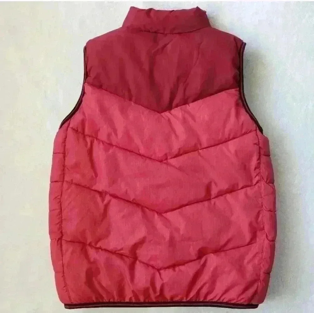 Nike Jordan Reversible Puffer Vest Youth L (12-13) Red Elephant Print Insulated - Picture 2 of 7